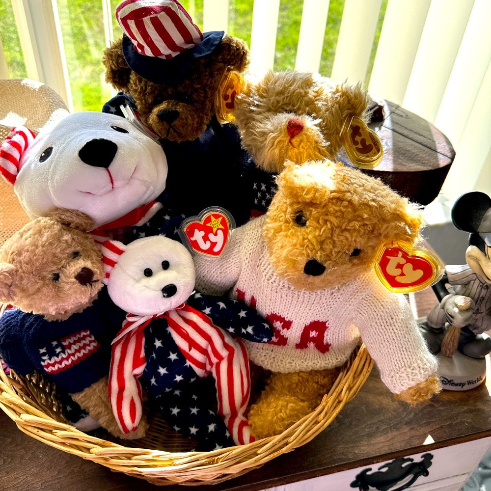Basket full of Patriotic Bears